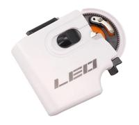 Helilyco Automatic Fishing Hook Tying Machine for Outdoor Use, Portable Fish Hook Tool with High-Torque Motor, for Various Hook Sizes, Powered by 2 AAA Batteries (White, 1 Pc)