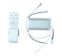 Helilyco B79A Ceiling Fan Remote Control, 3-Color Temperature Dimming | ABS Material, 160-265V Wide Voltage, 1/2/4h Timer, Natural Wind Mode, Includes Receiver And Remote