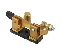 Helilyco Battery Isolator Switch, 12V/24V Disconnect Switch with Brass Construction for RV, ATV, Truck and Marine Boat, Gold
