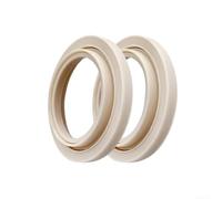 Helilyco Beige Silicone Seal Ring 73mm Diameter Heat Resistant(2pcs) | 73mm outer diameter, beige color, heat resistant up to 450F, safe material