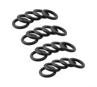 Helilyco Black Rubber O-Rings Set 20pcs High for temp Resistant Black | rubber, -40F to 248F range, oil resistant, fits pressure washers, prevents leaks