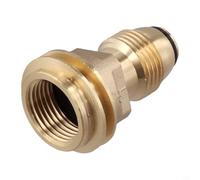 Helilyco Brass LP Propane for Tank Adapter POL Valve to for QCC1 Type 1 Regulator Converter Outdoor BBQ Grill Camping Refill 52x33mm