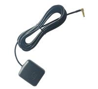 Helilyco Car GPS Antenna 200 cm with MCX Connector, Active Receiver for Car DVD Navigation and Dash Cam, 5V ABS Black
