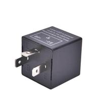 Helilyco CF13 JL-02 3 Pin Adjustable LED Indicator Relay Car Turn Signal Flasher, 12V/24V, Compatible with LED Bulbs, Black