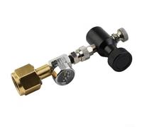 Helilyco CO2 Gas Cylinder Filling Adapter CGA320 to TR21-4/W21.8-14 Thread for SodaStream Series and Terra Cylinder Tank Refill