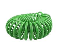 Helilyco Coil Garden for Water Hose with for Plastic Connectors, Flexible Recoil Hose Indoor Outdoor Use, Green 75m