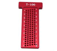 Helilyco Compact 4 Inch Woodworking Ruler for Precise Marking(T-100mm)