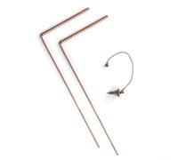 Helilyco Copper Dowsing Rods,Divination Pendulum Kit,for Water Finding Tools(3pcs)
