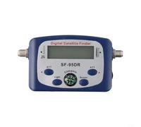 Helilyco Digital LCD for Satellite Finder with for Compass, SF-95DR TV Signal Strength Meter Easy Dish Setup and Clear Readings, Blue and White