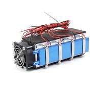 Helilyco DIY Peltier Air Cooling Device, 8 Chip Thermoelectric Cooler, 576W 12V for Plate & Pet Bed Cooling, Water Cooled Heat Sink