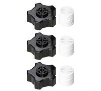 Helilyco Drain Cap Assembly Compatible with SX180LA Pool Filter, Replacement Drain Lid Component(3sets)