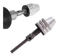 Helilyco Drill Chuck 3mm for Round Shank Grinder, Clamping for Range 0.3-3.4mm, HSS Material, Compatible with Electric Grinder Nail Machine Engraving Machine