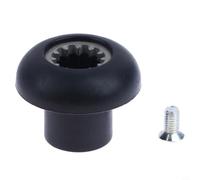 Helilyco Drive Socket 12 Tooth Mushroom Head Gear Coupling Smoothie Makers Soybean Milk Machines Replacement Part 21x27mm for Black