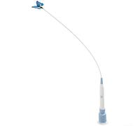 Helilyco Electric Cat Teaser Wand with 55cm Handle Rechargeable Power Source 360 Rotation Feather and Suction Cup for Indoor Feline Exercise Routine (B)