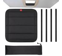 Helilyco Foldable for RV Sunroof Sunshade, 4-Layer Blackout for skylight Cover with Storage Bag, No-Drill Installation Camper Travel Trailer for Motorhome Vent, 16.25x16.25 Inch, Black