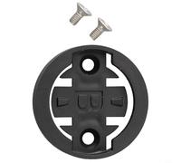 Helilyco for Bicycle Computer Mount Adapter for Wahoo for Bryton for Cateye, Stopwatch Insert Kit, Lightweight ABS Base, Black(B)