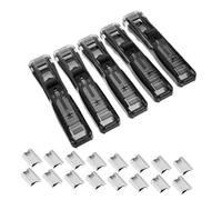 Helilyco for Compact Handheld Paper Clamp Stapler, Non-Slip Binder Office Documents, Portable File Pusher Tool 34x125cm