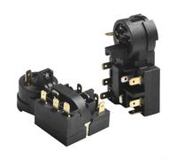 Helilyco for haier Refrigerator Start Relay Compressor Overload Protector QP3-12A Fridge Starter Relay Replacement(2PCS)