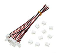 Helilyco for jst for xh 2.54mm Connector Kit 10 Sets 2/3-Pin Wire for(3PIN) | 10 sets mixed 2/3-pin, secure lock mechanism, 2.54mm pitch, for ideal for hobby projects
