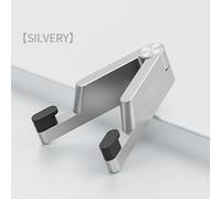 Helilyco for Mini Aluminum Foldable Desktop Phone Stand, Adjustable Viewing Angle Smartphones Tablets and E-Readers, Portable Metal Support Stand in Black