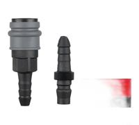 Helilyco for Plastic Steel -Type Quick for Connect Air Hose Fitting 12" | High-strength Plastic, Self-locking Leak-proof Seal, -30°C To 50°C, Smooth Threading, 2 Male & 2 Female Connectors