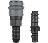 Helilyco for Plastic Steel -Type Quick for Connect Air Hose Fitting 12" | High-strength Plastic, Self-locking Leak-proof Seal, -30°C To 50°C, Smooth Threading, 2 Male & 2 Female Connectors