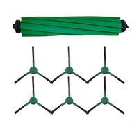 Helilyco For Roomba 205 Plus 405 505 Vacuum Parts, 7-Piece Multi-Surface Rubber Main Brush and Side Brushes Kit