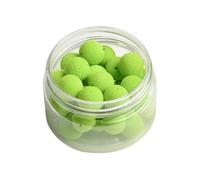 Helilyco for Round Green EVA Floating Boilies 10mm Carp Fishing Hookbaits for Chod Rigs Mainline Lures Bottle of 30 Pieces