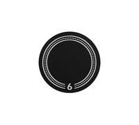 Helilyco for Stainless Steel Pickleball Paddle Butt Cap, Weighted End Cover Enhanced for Momentum, 6g 9g 12g for CONFIGURATIONS, Black(6g)