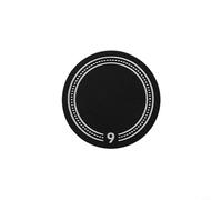 Helilyco for Stainless Steel Pickleball Paddle Butt Cap, Weighted End Cover Enhanced for Momentum, 6g 9g 12g for CONFIGURATIONS, Black(9g)