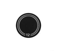 Helilyco for Stainless Steel Pickleball Paddle Butt Cap, Weighted End Cover Enhanced for Momentum, 6g 9g 12g for CONFIGURATIONS, Black(12g)