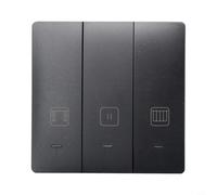 Helilyco for Tuya WiFi Curtain Switch with Timer Control | Fire-retardant PC V0, App Remote Control, Scheduled Automation, for Voice Assistant Compatible, 100-240V, Bedroom Living Room