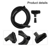 Helilyco for Vacuum Hose Kit, James, Harry, Basil - 2.5m Black for Replacement Hose Set with Adapter & for Flat Suction - Compatible with Models