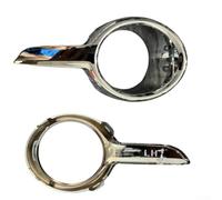 Helilyco Front Bumper Fog Lamp Bezel 208 2012-2022 Chrome Style | Fits 208 2012-2022, silver chrome finish, enhances car styling, protects lights from debris