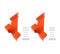 Helilyco Heavy Duty for Chainsaw Holder Wall Mount: Steel Garage Tool Storage Rack for Power Tools, Vertical Hook Organiser up to 150lbs - Orange Finish(2pcs)