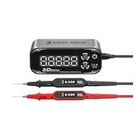 Helilyco High- Triple Display Multimeter, Real-Time Voltage Resistance Capacitance Tester, PN Junction Measurement, Metal Housing Electronics Repair and Maintenance