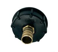 Helilyco IBC Water for Tank Adapter 1000L, Brass Hose Connector 2"" Buttress Thread to G1/2 G3/4 Garden Tap, Black(19)
