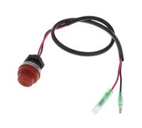 Helilyco Keyless Push Button Start Stop Switch for Marine Outboard Engine Boat Yacht for Red with 45cm Wire