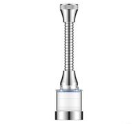 Helilyco Kitchen Faucet Water Filter Purifier for Stainless Steel with 5 Replaceable Cartridges for 360 Swivel Head Removes Rust and Sediment