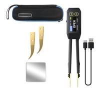 Helilyco LCR-ST1 Digital Bridge Meter, High Precision LCR Meter Tweezer with 0.14" Color Display, 100Hz/1kHz/10kHz, Type-C Charging, Black