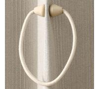 Helilyco Magnetic Curtain Tiebacks No Drill, Adjustable 50cm Cotton Rope Holdbacks Home Decor, Beige