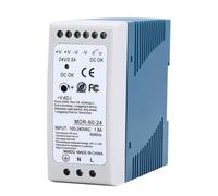 Helilyco MDR-60-24 DIN Rail Power Supply 24V 60W Transformer AC 100-240V to DC 24V, Short-Circuit & Overload Protection, CE Certified for Industrial Automation