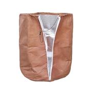 Helilyco Plant Frost for Protection Cover Potted Plants Fruit Trees, Reusable Ventilated Bag with Drawstring, Oxford Cloth Aluminum Film, Brown, 40x40cm