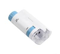 Helilyco Portable Handheld Pocket Microscope, 60X-200X LED Illuminated Field Microscope Scope for Biological Inspection, Botany and Science Practice (Blue)