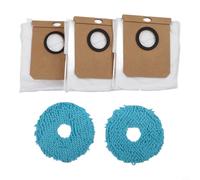 Helilyco Premium Spare Parts Kit, for Conga 9990 Ai Spin Evolution Ultra Robotic Vacuum, Easy to Install Sturdy Replacement Accessories