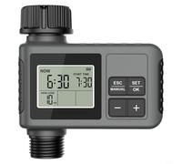 Helilyco Programmable Watering Timer Outdoor Garden, for Auto and Manual Irrigation System with Rain Delay, Adjustable Frequency, Battery Operated Sprinkler Controller(11.5mm)