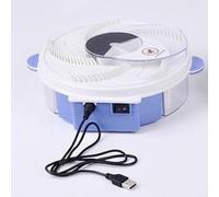 Helilyco Rechargeable Automatic Fly Catcher Rotating Electric Trap for 360 Degree Coverage Quiet Indoor Gnat Control Device White(* Charging models)