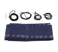 Helilyco Recliner Replacement Fabric with 4 Elastic Ropes Screws, Standard Gravity Chairs Sun Loungers, 63 x 17 Inches, White Gray