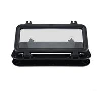 Helilyco Rectangular for RV Porthole Window, High-Quality Acrylic Glass Camper Skylight Caravans, Heat Insulating Trailer Window with Handles, 40x20cm Black