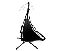 Helilyco Replacement Seat Cloth for Textilene Hanging Swing Chair, 64x197x23cm, Black, 2 3 4 6 Pack Includes Rope Side Bag
